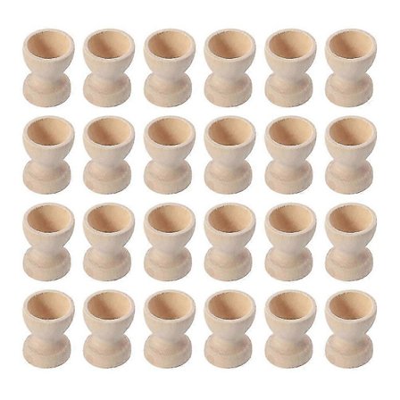 24 stk Tre Eggbeholdere Eggkopper Egg Oppbevaringsholdere Påske Eggkopper For Hjemmet