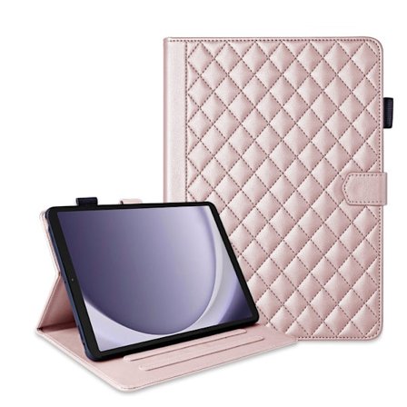 Samsung Galaxy Tab A9 Rhombus Lattice Läderfodral