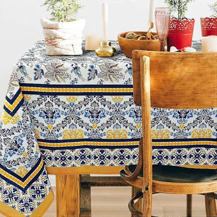 Oval dug, der passer til ovale borde, vandtætte duge, der passer til spisestue, indendørs, udendørs, dekorativ dug til hjemmet