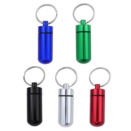 5 stk pilleflasker aluminiumslegering forseglet vandtæt bærbar mini pille dåser medicin krukker til udendørs camping