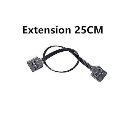 For Logo Tekniske Deler Motor Multi Power Funksjoner Verktøy Servo Tog Modell Sett Byggeklosser Høy Kvalitet(25CM linje)