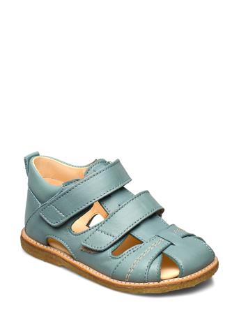 Sandals - Flat - Closed Toe - Shoes Summer Shoes Sandals Blå ANGULUS