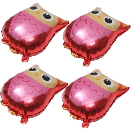 IC 4 stk tegnede folie ballonger kanin innredning baby gaver minnegave ugle Skogsfest Ballonger Tegnet bryllupsballong Dekorative ballonger