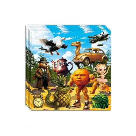 Italialainen Brainrot Tung Tung Sahur Tralalo Lapsen Syntymäpäiväjuhlatarvikkeet Ilmapallo Astiasto Kuppi Lautanen Banneri Lelu Lahjakoristesetti