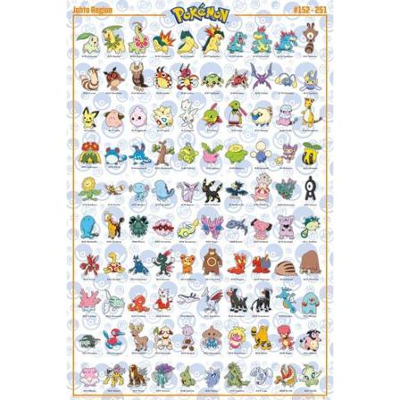 Pokemon - Johto Pokemon Multifärg