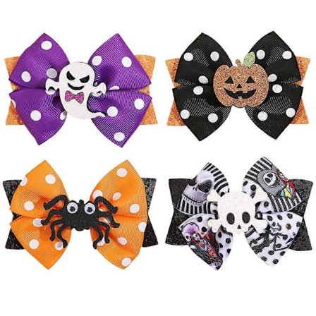 Hårspænder til børn Halloween Hårtilbehør Græskar Flagermus Sjove Fest Hårtilbehør Søde Baby Hårspænder