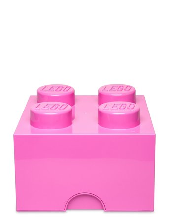 LEGO STORAGE Lego Storage Brick 4 - Pink - 25X12X18CM