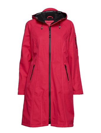 Long Raincoat Outerwear Rainwear Rain Coats Röd Ilse Jacobsen