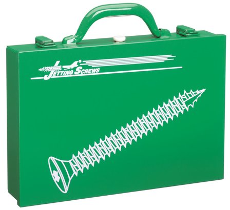 Jetting Screws 76005 Sortimentslåda 14 DIM, 915 ST, CE-EN14592, UTV-C4, Infästning