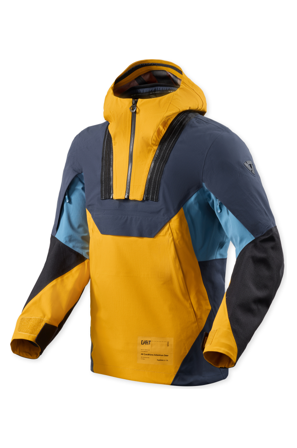 Motorradjacke REV'IT! Blackwater 3 H2O Gelb/Blau M