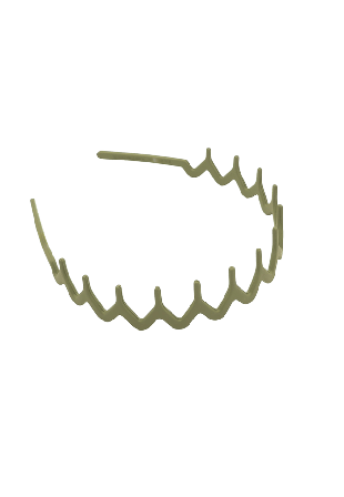 Complement Diadem Med Piggar I Matt Finish Hårband Dam Grön