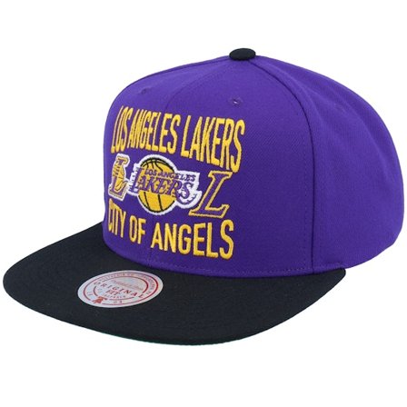 Mitchell & Ness - NBA Violet snapback Casquette - Los Angeles Lakers City Love Purple/Black Snapback @ Hatstore