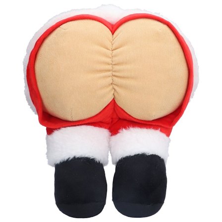 ZZ0609 Jul sød røv pude fluffy julemand røv udseende Pude til nakkestøtte Pude rejser