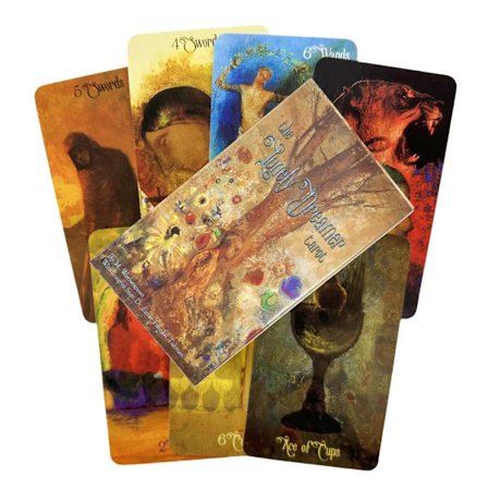 The Lonely Dreamer Tarot -korttipeli ennustamiseen, englanninkielinen versio, Oracle-lautapeli juhliin