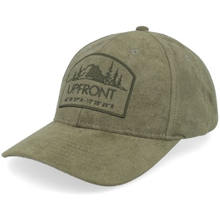 Upfront - Grön adjustable Keps - Nate Hard Classic Baseball Cap Dark Green Adjustable @ Hatstore