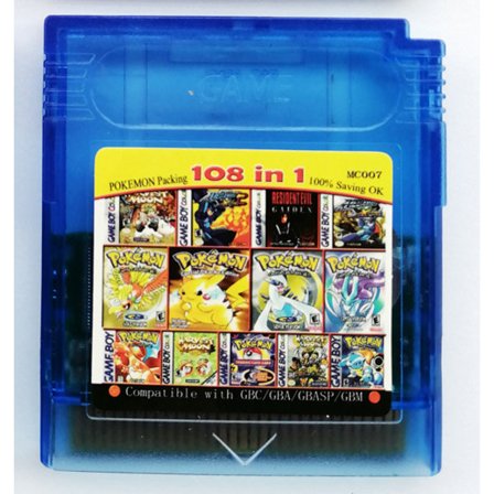 Uusi GB GBC Pelikorttiyhdistelmäkortti 108in1 Mario Englanninkielinen Versio