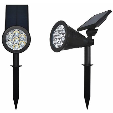 2 kpl, 7LED Värikkäät 7LED Aurinkokäyttöiset Pihavalot Ulkokäyttöön Puutarhaan Liitäntävalot Maisemointiin Sopivat Puutarhoihin