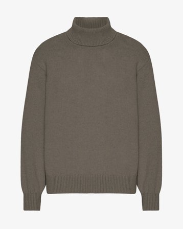 Merino Wool Turtleneck - Dusty Olive - Male - S