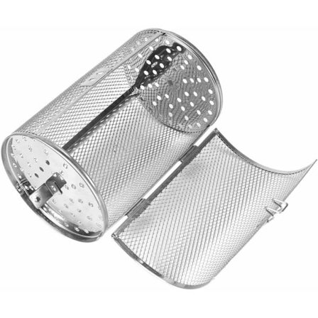 14 18cm Rostfritt Stål Rotisserie Korg för Rostning Nötter Kaffe Bönor Jordnötter BBQ Grill Rotisserie