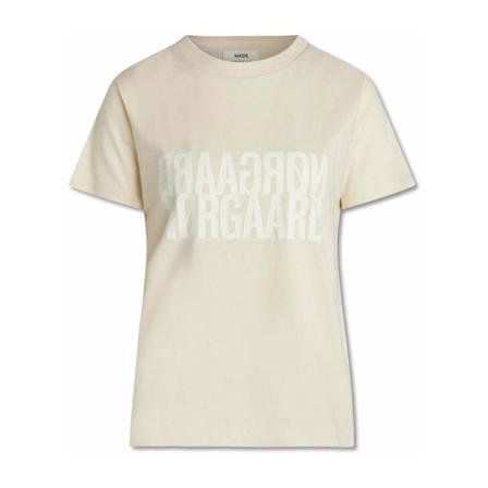 Mads Nørgaard T-Shirt , Beige , Dames , Maat: M