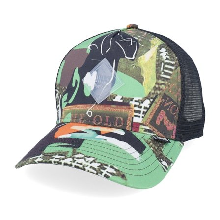 Djinns - Multi trucker Cap - Hft Cap Just Wild Berry/Green/Orange A-Frame Trucker @ Hatstore