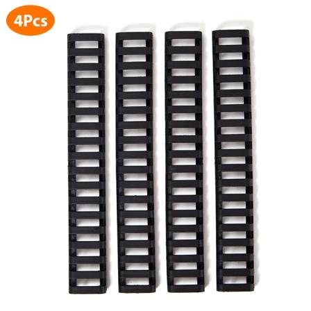4 kpl Kumikiskon suojukset Muoviset tikkaat Handguard Pro Black
