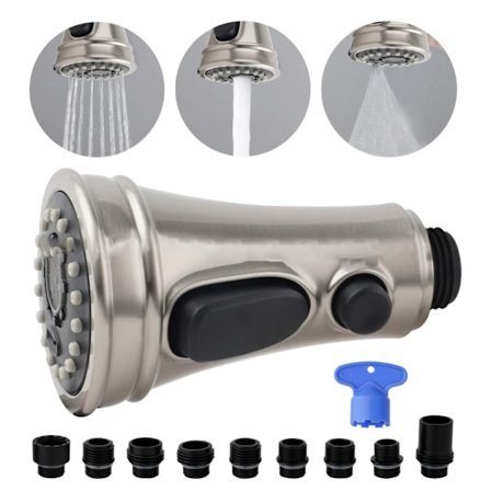 Munstycke för Kökskran, 3 olika vattenflöden