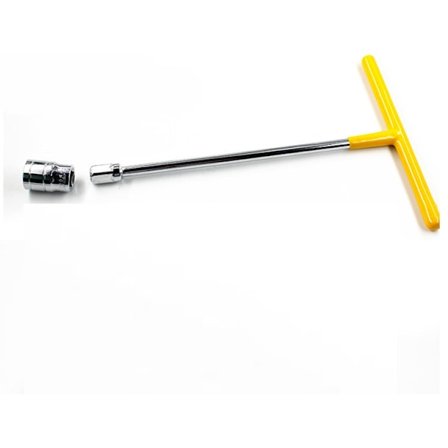 T-hylsnyckel (med gummerad T-skaft + 8 mm hylsa)