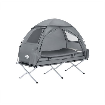 SoBuy Camping telt med 1 dør i lysegrå 193.5x86x160cm, funktionel OGS32-HG