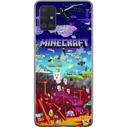 Kompatibelt Mobilskal till Samsung Samsung Galaxy A51 MineCraft