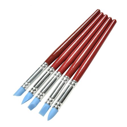 5x Silikon Gummi Lera Formare Skulptering Fimo Polymer Modellering Keramikverktyg[YJD]