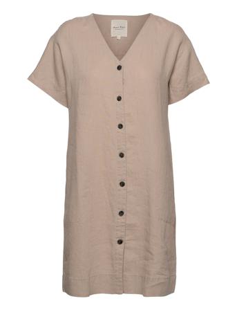 Paulinepw Dr Kort Kjole Beige Part Two