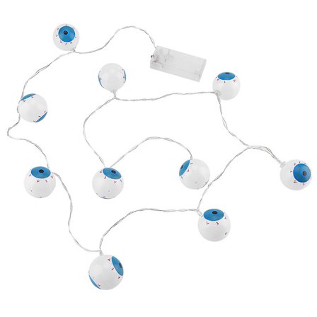 10 LED-spökögon ljusslinga Halloween-fest rekvisita dekorationer