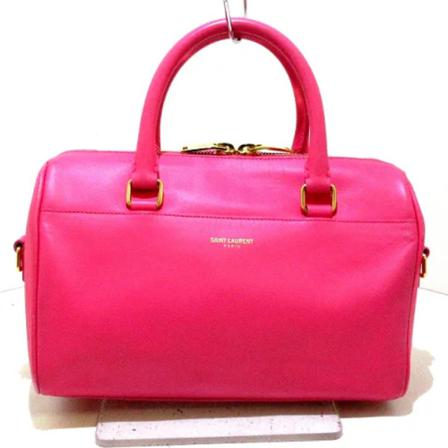 Saint Laurent Vintage Pre-ownedLæderHåndtasker Pink, unisex Vintage Tasker, Størrelse: ONE Size