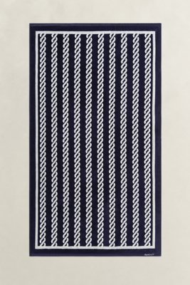 GANT - Strandhåndkle med tautrykk evening blue