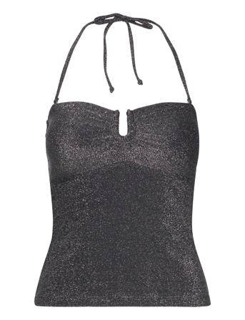 Alexiagz Tube Top T-shirts & Tops Sleeveless Svart Gestuz*Betinget Tilbud
