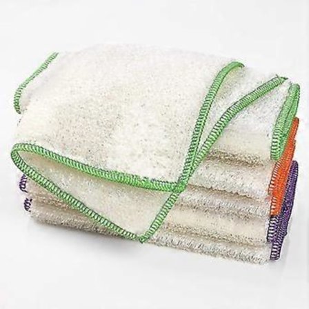 100% Bambus Køkken Viskestykker Hvide Vaskeklude Opvaskehåndklæder, Rengøringsklude & Karklude (30x25cm) Bambus Klude Tilfældig Farve