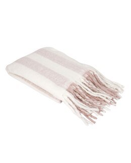 Pläd randig Mia Rosa - Fondaco