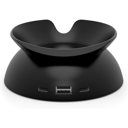 Helt ny, kompatibel stand til Amazon med USB-C og USB-A opladningsporte til Echo Spot (2024 udgave)