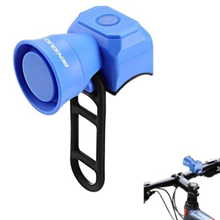 Syzplnwy Oppladbar Elektrisk Horn med 5 Lydmoduser, IPX4 Vanntett, for Landeveissykler, Terrengsykler, Barnesykler og Sparkesykler