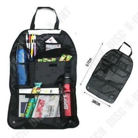 Bilorganisatör - TD - MultiPocket Förvaringsväska - Polyester - 57x38 cm - Svart