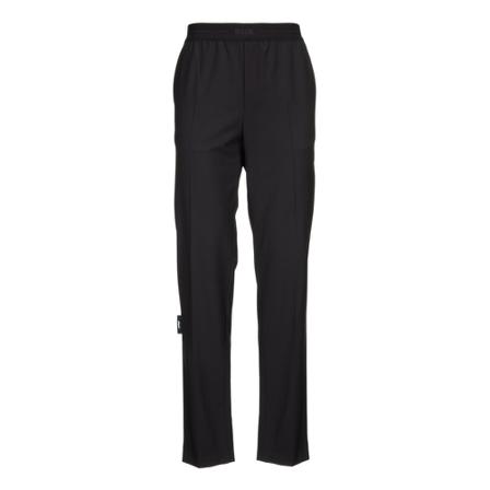 Msgm, Straight Trousers Zwart, Heren, Maat:L