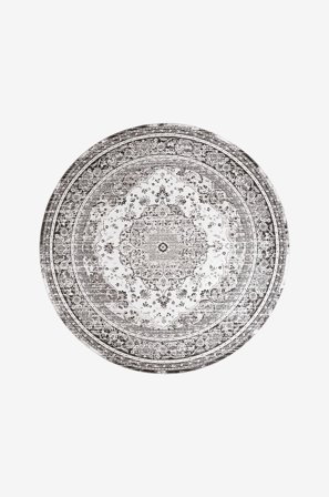 House Nordic - Tæppe Havana diameter 200 - Sort - Fladvævede tæpper - 200 - Fra Homeroom