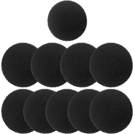 10 stk. Aktivert Kullfilterputer, Rundt Filter, Erstatningspute for Aktivert Kullfilter, Rund Deodoriserende Filterpute, Egnet for Kompostbøtter m.m.