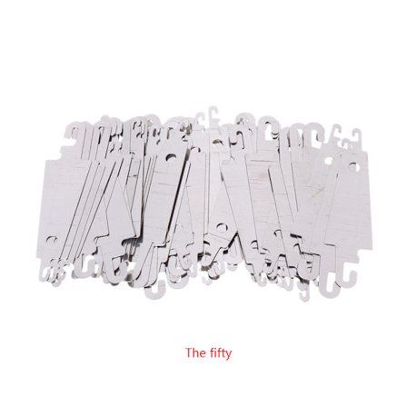 50 stk. Bærbar hjemme til krydssting syning nål trådning guide enhed tråder værktøj