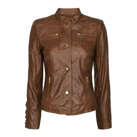 Btfcph, Button Jacket 100042 Bruin, Dames, Maat:L