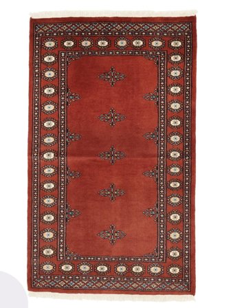 Pakistan Bokhara 2Ply Rug 93X153 Dark Red/Black Wool, Pakistan