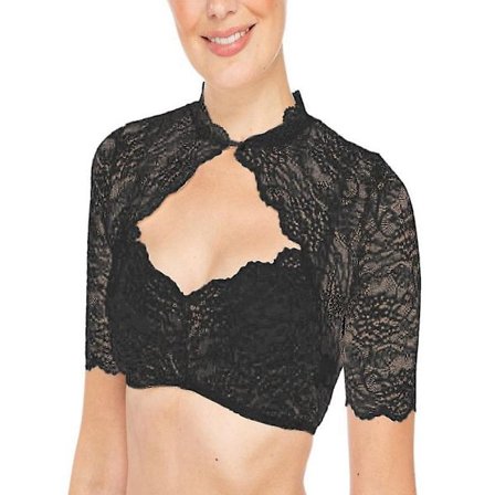 Kvinnors bayerska oktoberfest spets topp blus kort spets topp