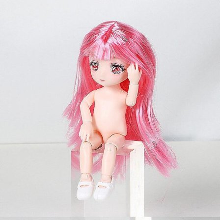 16cm 30cm docka smink 3d ögon vacker prinsessa babyflicka 12 tum docka gör-det-själv leksaker