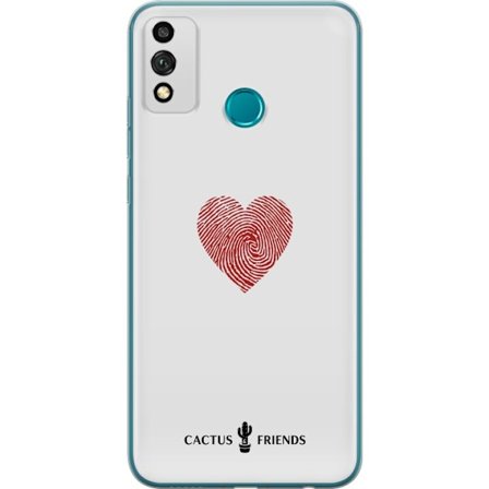 Yhteensopiva Puhelinkuori Honor Honor 9X Lite Cactus and Friends - Fingerprint Love